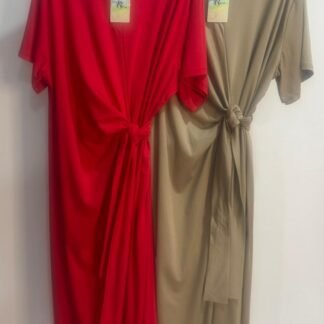 Vestido Algodón Lazo
