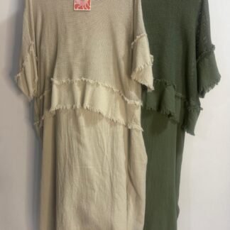 Vestido Volantes Deshilachados