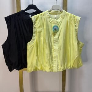 Blusa sin mangas satinada