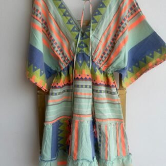 Vestido Fluor Verde Agua