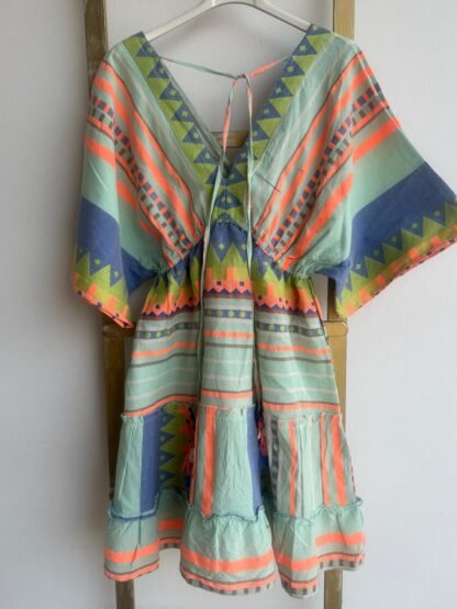 Vestido Fluor Verde Agua