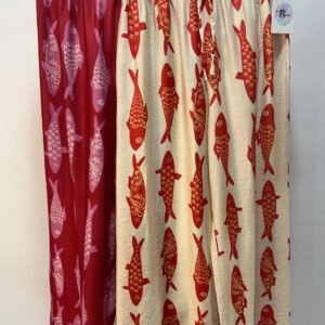 1 Pantalones Holgados con Estampado de Peces