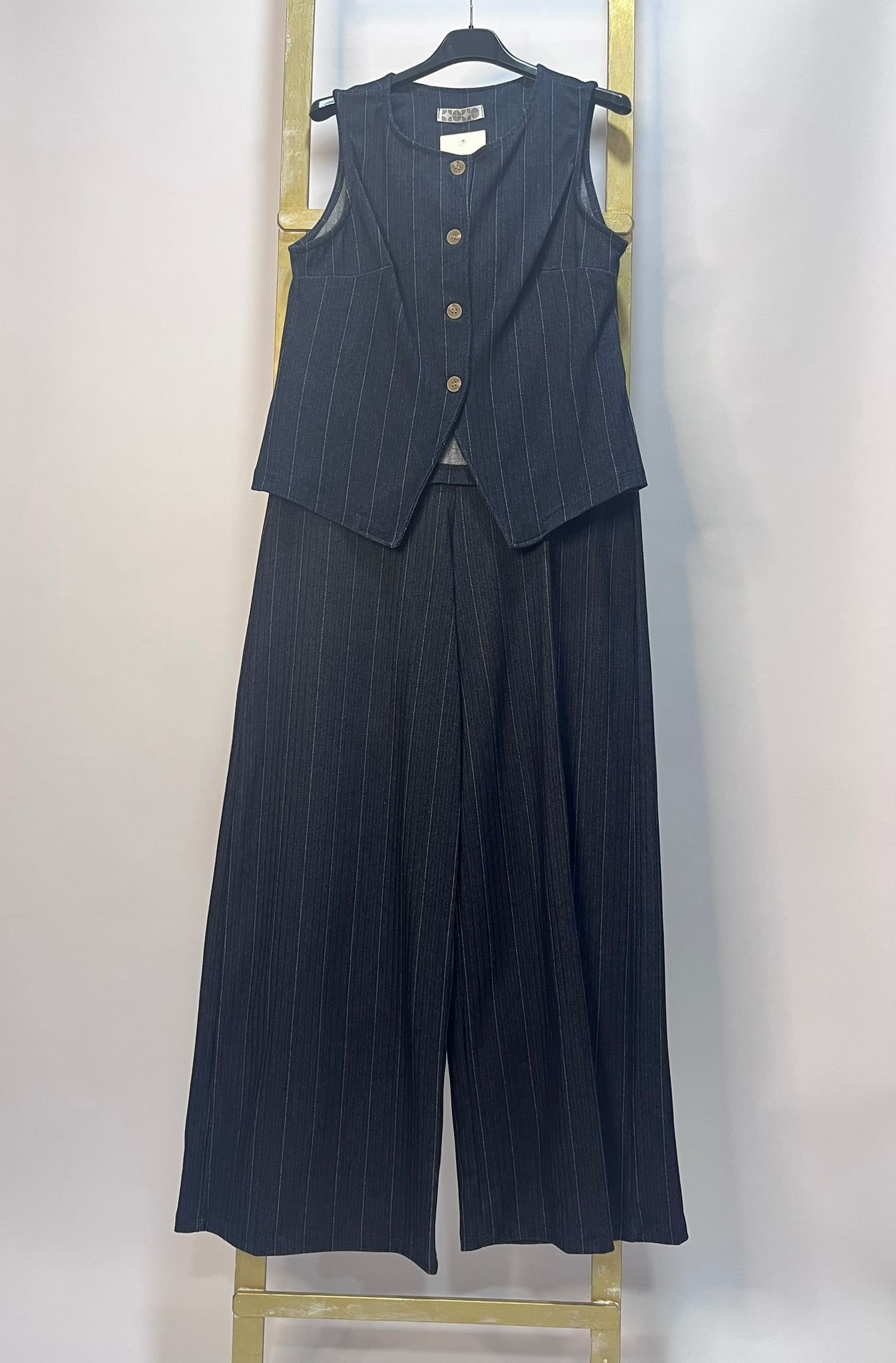 Conjunto sastre a rayas