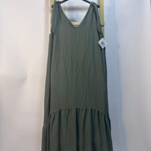 Vestido largo con tirantes anudados