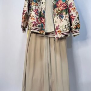 conjunto Pantalón palazzo beige
