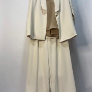 conjut Blazer blanco elegante