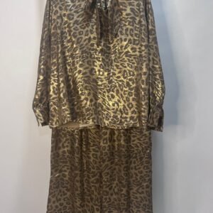 port Conjunto animal print dorado