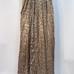 1 Vestido largo animal print brillante